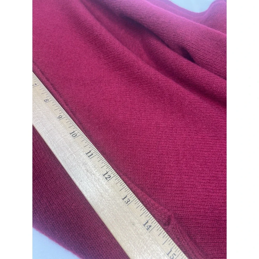 Claudia Nichole Cashmere Merlot Poncho Wrap Topper Scarf One Size Soft Knit